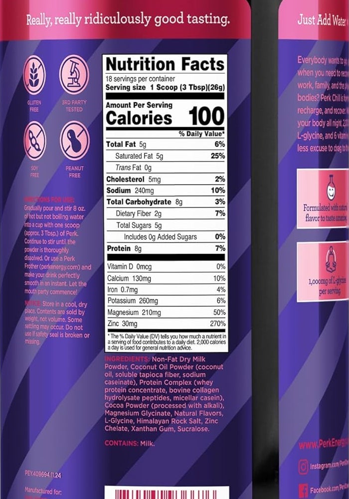 Perk Chill Chocolate Raspberry Drink Mix - Image 3